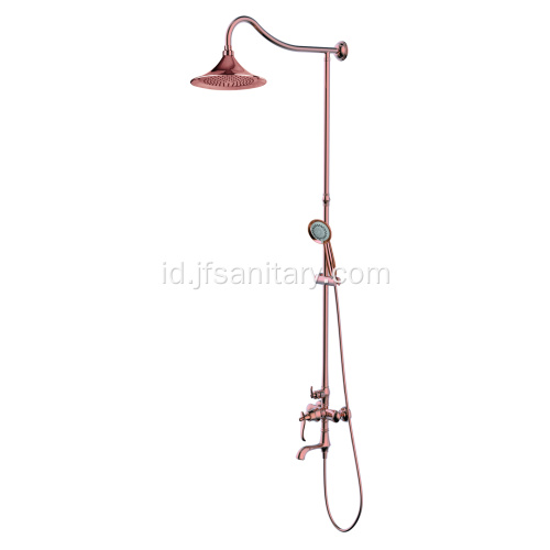 Kamar Mandi Rain Shower Set Hand Shower Rose Gold